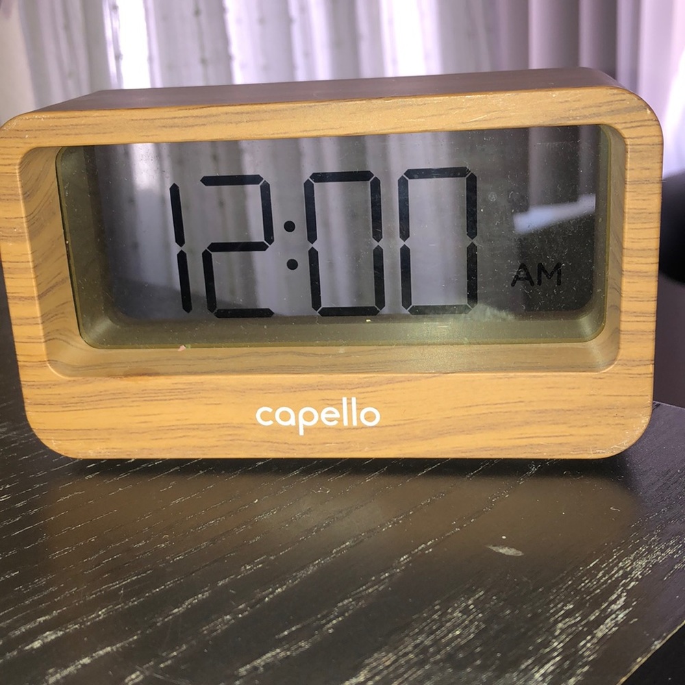 Alarm clock digital with night light. 4x$20